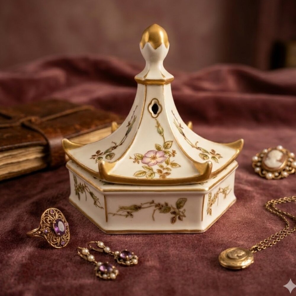 1950s Ardalt Lenwile Pagoda Music Box